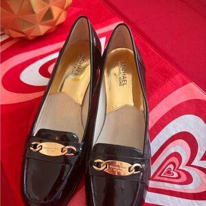 Michael Kors Black Patent Leather Loafers